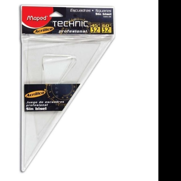 JGO. ESCUADRAS PROF. ACRIL. CB. SG. 32CM. MAPED BLISTER